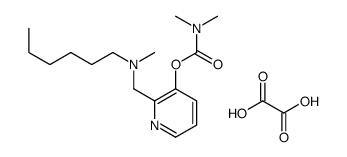 2-((Hexylmethylamino)methyl)-3-pyridinyl dimethylcarbamate ethanedioat e (1:1) Structure