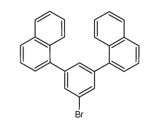 3,5-bis(1-naphthyl)-1-bromobenzene Structure