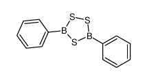 3,5-diphenyl-1,2,4,3,5-trithiadiborolane结构式