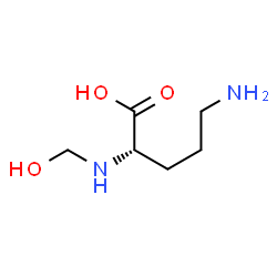 L-Ornithine, N2-(hydroxymethyl)- (9CI) structure