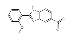 2-(2-methoxyphenyl)-5-nitro-1H-benzo[d]imidazole结构式