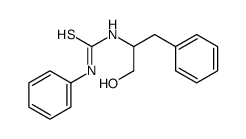 1-(1-hydroxy-3-phenylpropan-2-yl)-3-phenylthiourea结构式