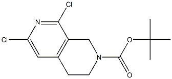 tert-butyl 6,8-dichloro-3,4-dihydro-2,7-naphthyridine-2(1h)-carboxylate结构式