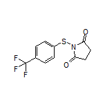 1-[[4-(三氟甲基)苯基]硫基]吡咯烷-2,5-二酮结构式