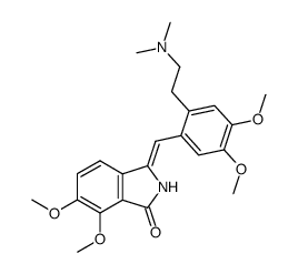 (Z)-3-(2-(2-(dimethylamino)ethyl)-4,5-dimethoxybenzylidene)-6,7-dimethoxyisoindolin-1-one Structure