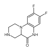 8,9-difluoro-2,3,4,4a-tetrahydro-1H-pyrazino[1,2-a]quinoxalin-5(6H)-one Structure