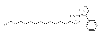 (ethylbenzyl)hexadecyldimethylammonium chloride Structure