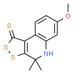 7-Methoxy-4,4-dimethyl-4,5-dihydro-1H-[1,2]dithiolo[3,4-c]quinoline-1-thione picture