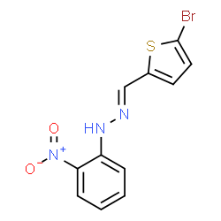 1-[(5-bromo-2-thienyl)methylene]-2-(2-nitrophenyl)hydrazine结构式