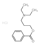 1-Propanol,3-(diethylamino)-, 1-benzoate, hydrochloride (1:1) structure