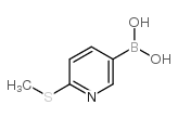 2-(methylthio)-5-pyridinyl-boronic acid Structure