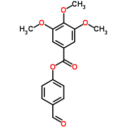 3,4,5-TRIMETHOXY-BENZOIC ACID 4-FORMYL-PHENYL ESTER Structure