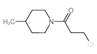 1-(3-chloropropanoyl)-4-methylpiperidine structure