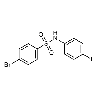 4-Bromo-N-(4-iodophenyl)benzenesulfonamide structure