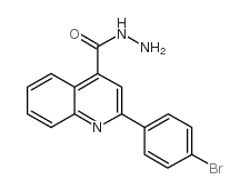 2-(4-BROMO-PHENYL)-QUINOLINE-4-CARBOXYLICACIDHYDRAZIDE structure