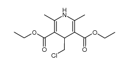 diethyl 4-chloromethyl-1,4-dihydro-2,6-dimethylpyridine-3,5-dicarboxylate Structure