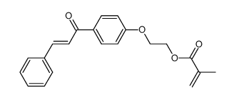 1-(2-methyl-2-propenoyloxy)-2-<4-(3-phenyl-2-propenoyl)phenoxy>ethane Structure