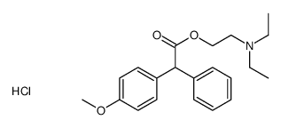 diethyl-[2-[2-(4-methoxyphenyl)-2-phenylacetyl]oxyethyl]azanium,chloride结构式