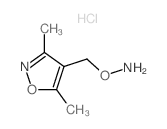 O-[(3,5-dimethyloxazol-4-yl)methyl]hydroxylamine Structure