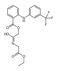 ethoxycarbonylmethylcarbamoylmethyl 2-[[3-(trifluoromethyl)phenyl]amin o]benzoate Structure