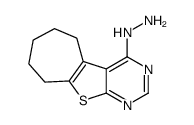 6,7,8,9-tetrahydro-5H-cyclohepta[4,5]thieno[1,2-c]pyrimidin-4-ylhydrazine Structure