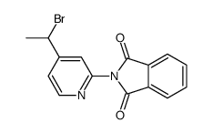 2-[4-(1-bromoethyl)-2-pyridyl]isoindoline-1,3-dione Structure