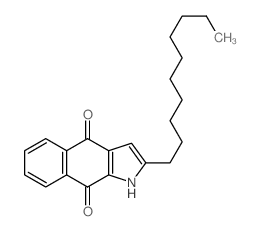 2-decyl-1H-benzo[f]indole-4,9-dione结构式