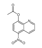 5-nitro-quinoline-8-yl acetate Structure