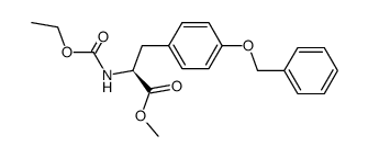 methyl (2S)-3-(4-benzyloxyphenyl)-2-ethoxycarbonylaminopropionate结构式