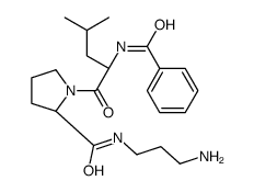 (2S)-N-(3-aminopropyl)-1-[(2S)-2-benzamido-4-methylpentanoyl]pyrrolidine-2-carboxamide Structure