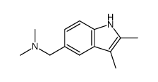 1-(2,3-DIMETHYL-1H-INDOL-5-YL)-N,N-DIMETHYLMETHANAMINE结构式