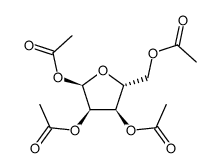 1,2,3,5-tetra-O-acetyl-α-D-ribofuranoside结构式