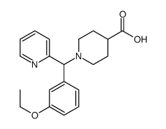 1-[(3-ethoxyphenyl)-pyridin-2-ylmethyl]piperidine-4-carboxylic acid结构式