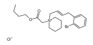 butyl 2-[1-[(E)-4-(2-bromophenyl)but-2-enyl]piperidin-1-ium-1-yl]acetate,chloride结构式