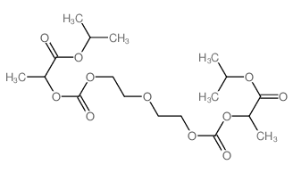 propan-2-yl 2-[2-[2-(1-propan-2-yloxycarbonylethoxycarbonyloxy)ethoxy]ethoxycarbonyloxy]propanoate structure