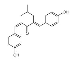 2,6-bis[(4-hydroxyphenyl)methylidene]-4-methylcyclohexan-1-one结构式