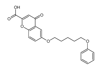 4-oxo-6-(5-phenoxypentoxy)chromene-2-carboxylic acid结构式