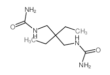 [2-[(carbamoylamino)methyl]-2-ethyl-butyl]urea Structure