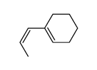 cis-1-(1-propenyl)cyclohexene Structure