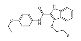 3-(2-bromoethoxy)-N-(4-ethoxyphenyl)-1H-indole-2-carboxamide结构式