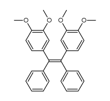 1,2-Bis-(3,4-dimethoxyphenyl)-1,2-diphenyl-cis-ethylene结构式