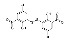 Bis(2-hydroxy-3-nitro-5-chlorophenyl) persulfide Structure