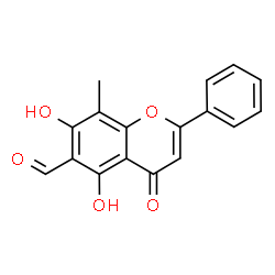 2-Phenyl-4-oxo-5,7-dihydroxy-8-methyl-4H-1-benzopyran-6-carbaldehyde picture