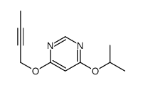 (9CI)-4-(2-丁炔氧基)-6-(1-甲基乙氧基)-嘧啶结构式