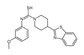 1-Piperidinecarbothioamide,4-(2-benzothiazolyl)-N-(3-methoxyphenyl)-(9CI) picture