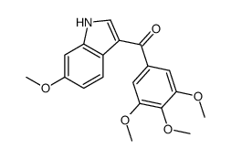 (6-methoxy-1H-indol-3-yl)-(3,4,5-trimethoxyphenyl)methanone Structure