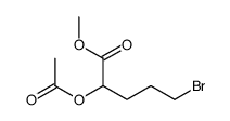 methyl 2-acetyloxy-5-bromopentanoate Structure