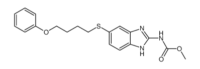 [5-(4-phenoxy-butylsulfanyl)-1(3)H-benzoimidazol-2-yl]-carbamic acid methyl ester Structure