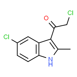 2-CHLORO-1-(5-CHLORO-2-METHYL-1H-INDOL-3-YL)-ETHANONE图片