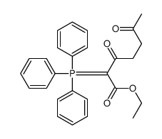 ethyl 3,6-dioxo-2-(triphenyl-λ5-phosphanylidene)heptanoate Structure